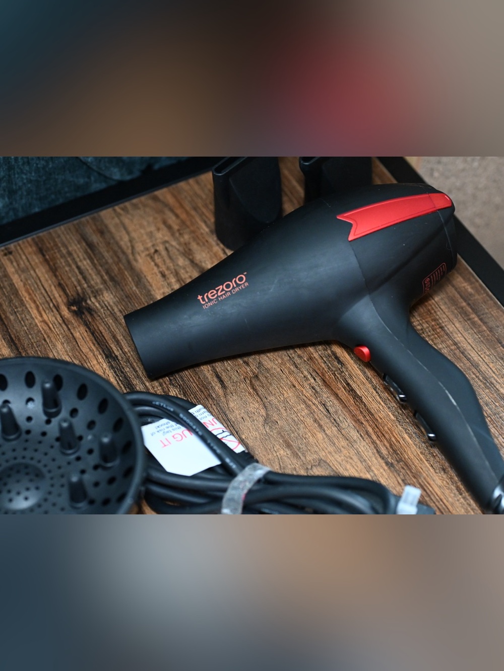 Trezoro Black & Red Ionic Hair Dryer